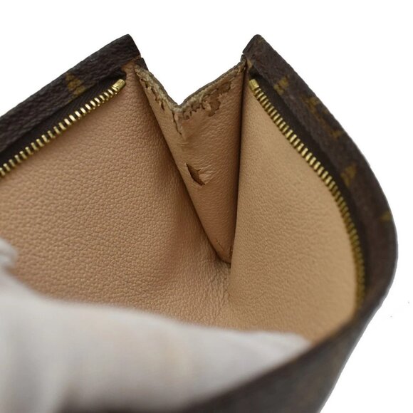 LOUIS VUITTON Logo BUCKET PM Pouch Bag Monogram Leather Brown France 60EF633 - Picture 12 of 13
